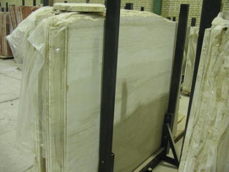 White Travertine Slab